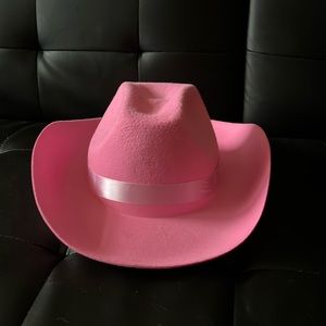 Pink costume cowgirl hat (one size)